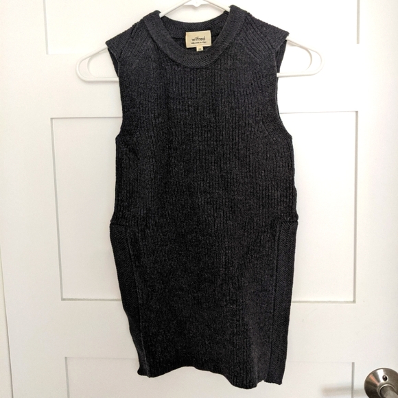 Aritzia Wilfred Italian Wool Sweater Vest Top - Picture 1 of 5
